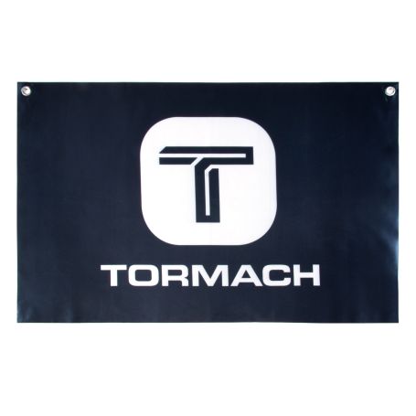 36 in. x 24 in. Satin Tormach Banner with Top Grommets