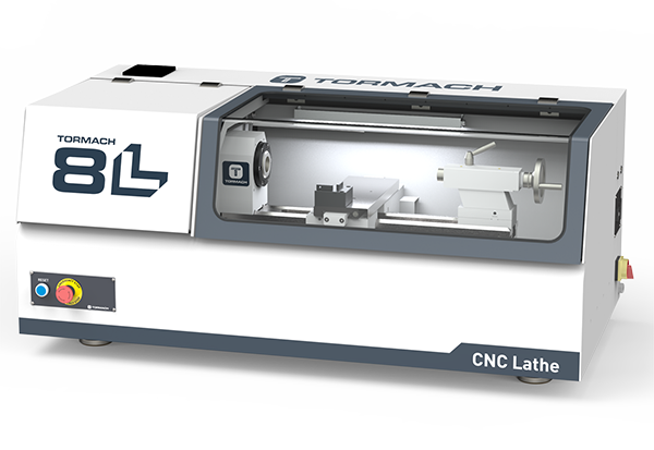 The 8L cnc lathe is a great desktop or tabletop option
