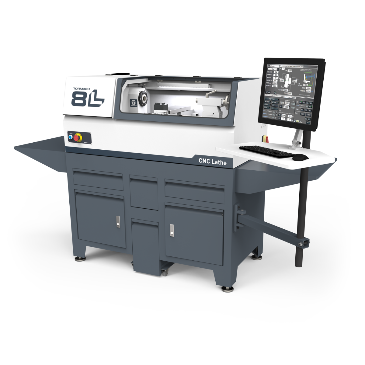 the new 8L cnc lathe