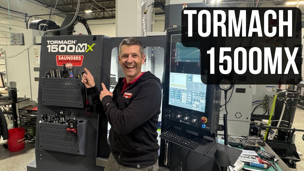 John Saunders shows off his 1500MX CNC Mill - purchased for prototyping