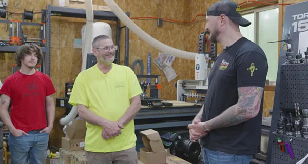 Britman Enterprises uses an AF50 as a part of their operation run with Tormach equipment