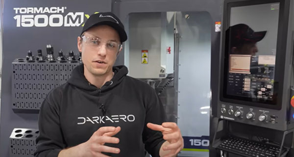 Dark Aero uses their 1500MX CNC Mill to manufacture airplane parts