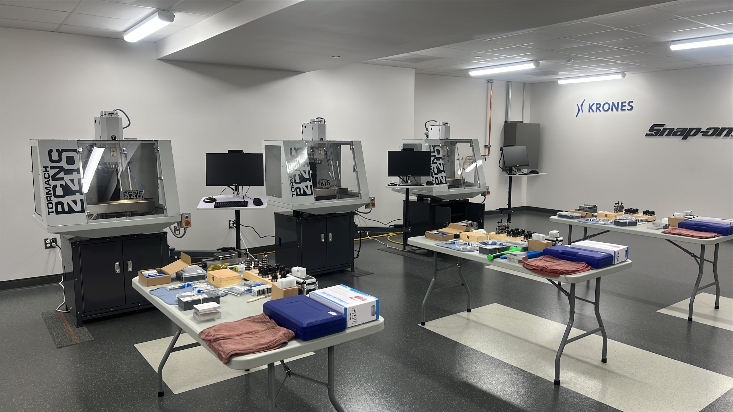 classroom for metal milling class offered by NC3