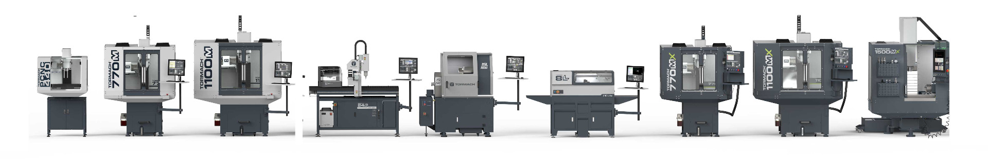 full lineup of Tormach machines