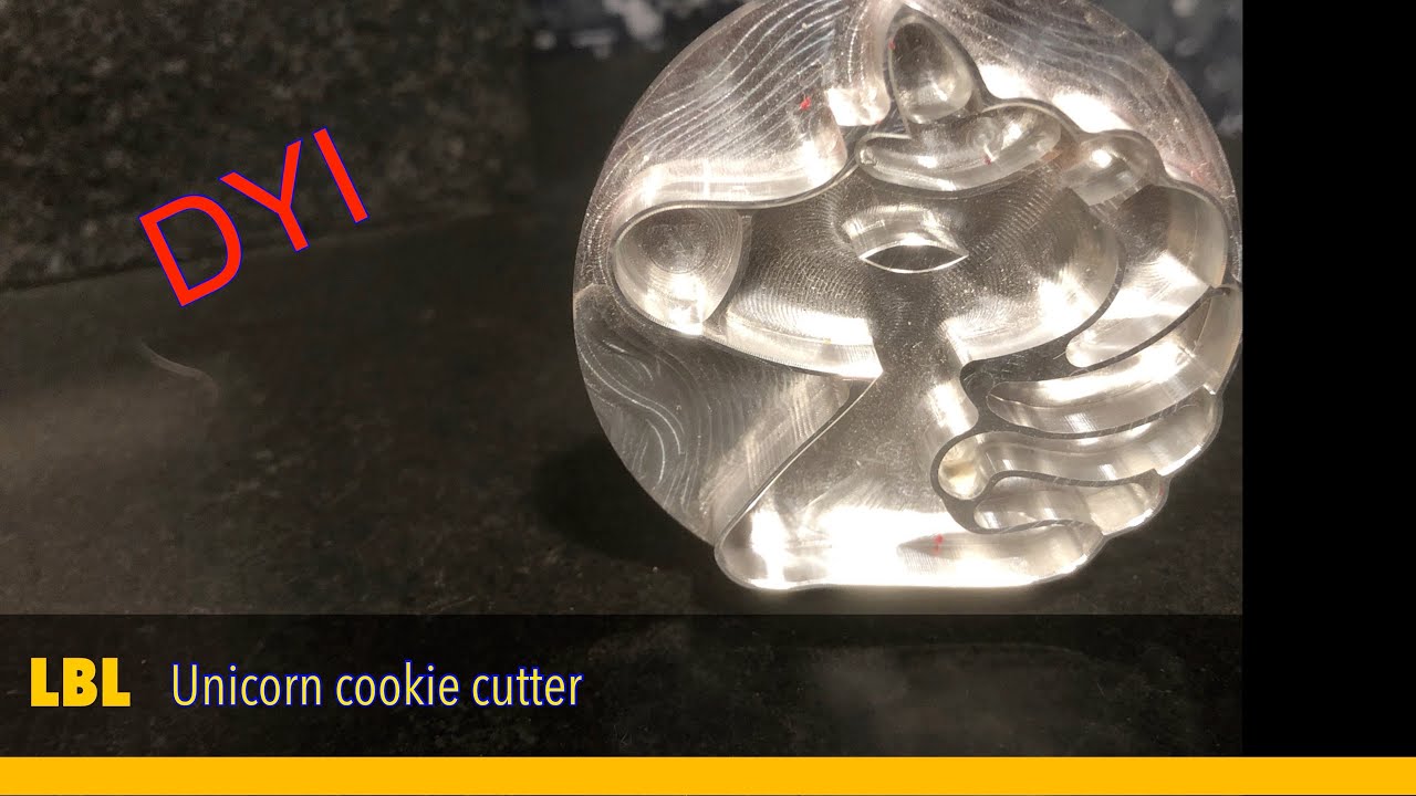 make your own unicorn cookie cutter with this project from Last Bastion Labs - using a Tormach mill