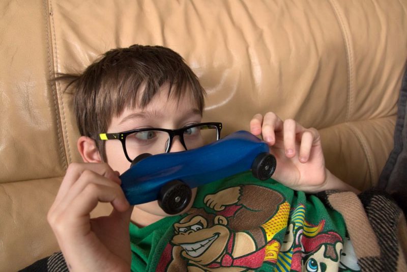 Admire your Pinewood Derby car made on a Tormach mill