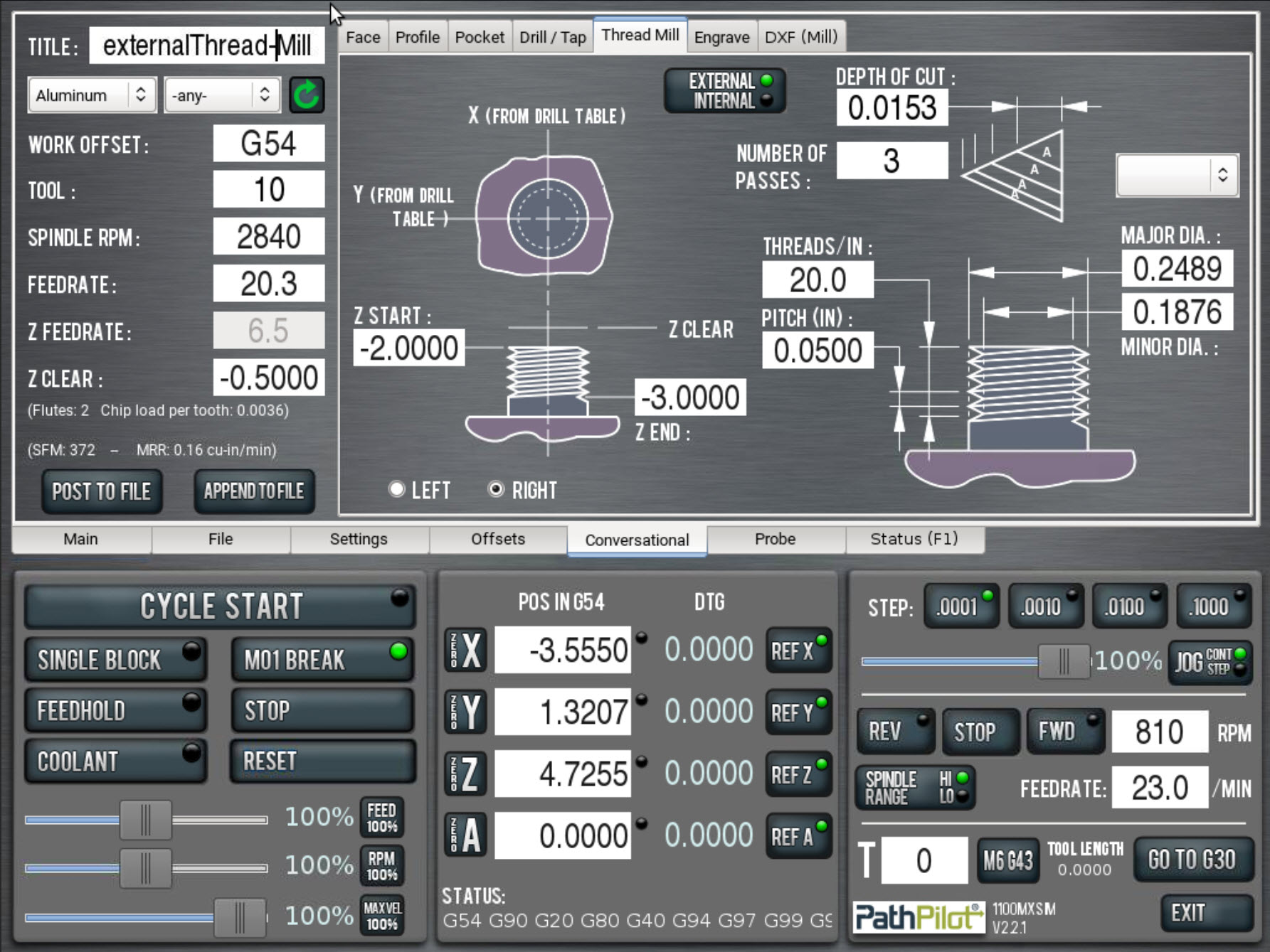 PathPilot Interface